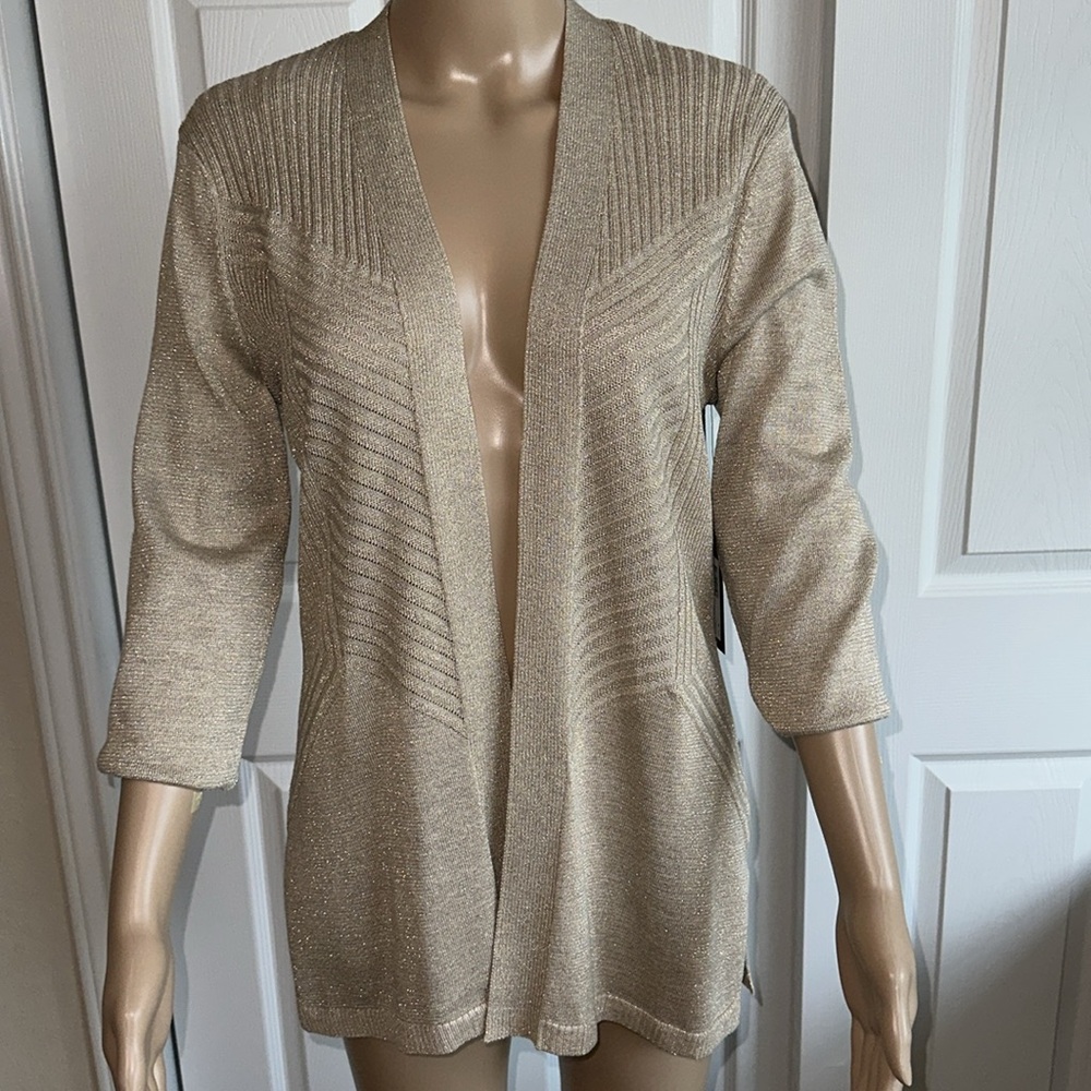 Shimmering Gold Women's Cardigan